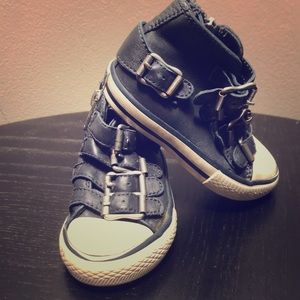 ASH Kids Navy leather sneakers size 21 Euro
